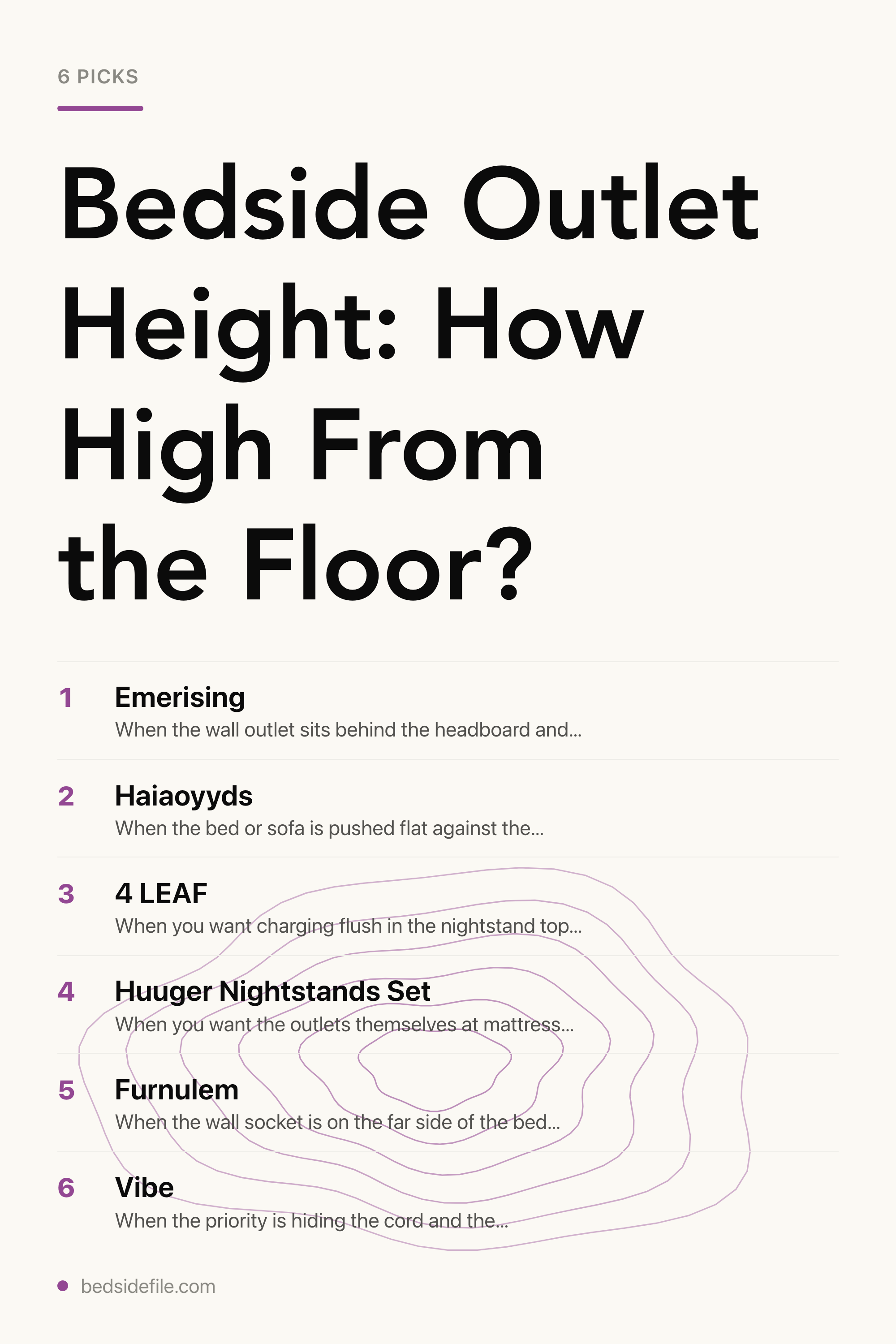 Bedside Outlet Height: How High From the Floor? — the picks, as a saveable list