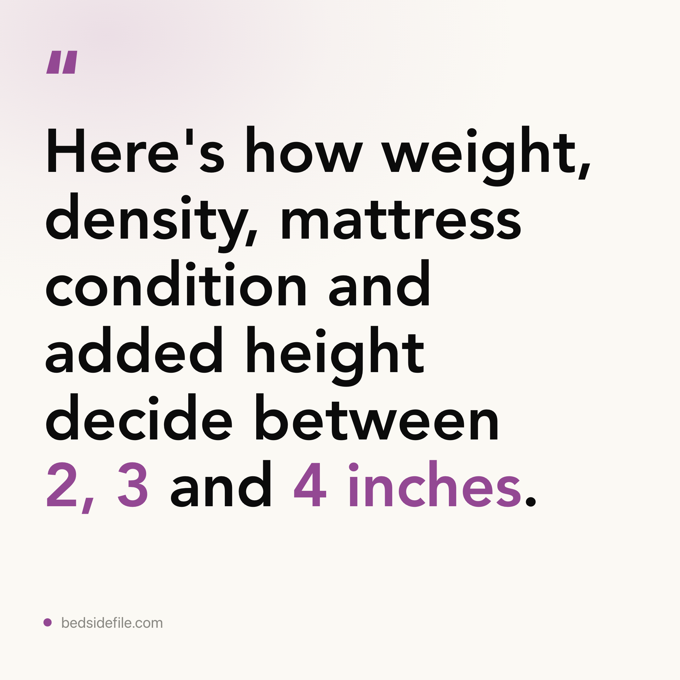 Mattress Topper Thickness: 4 Inches Is the Ceiling